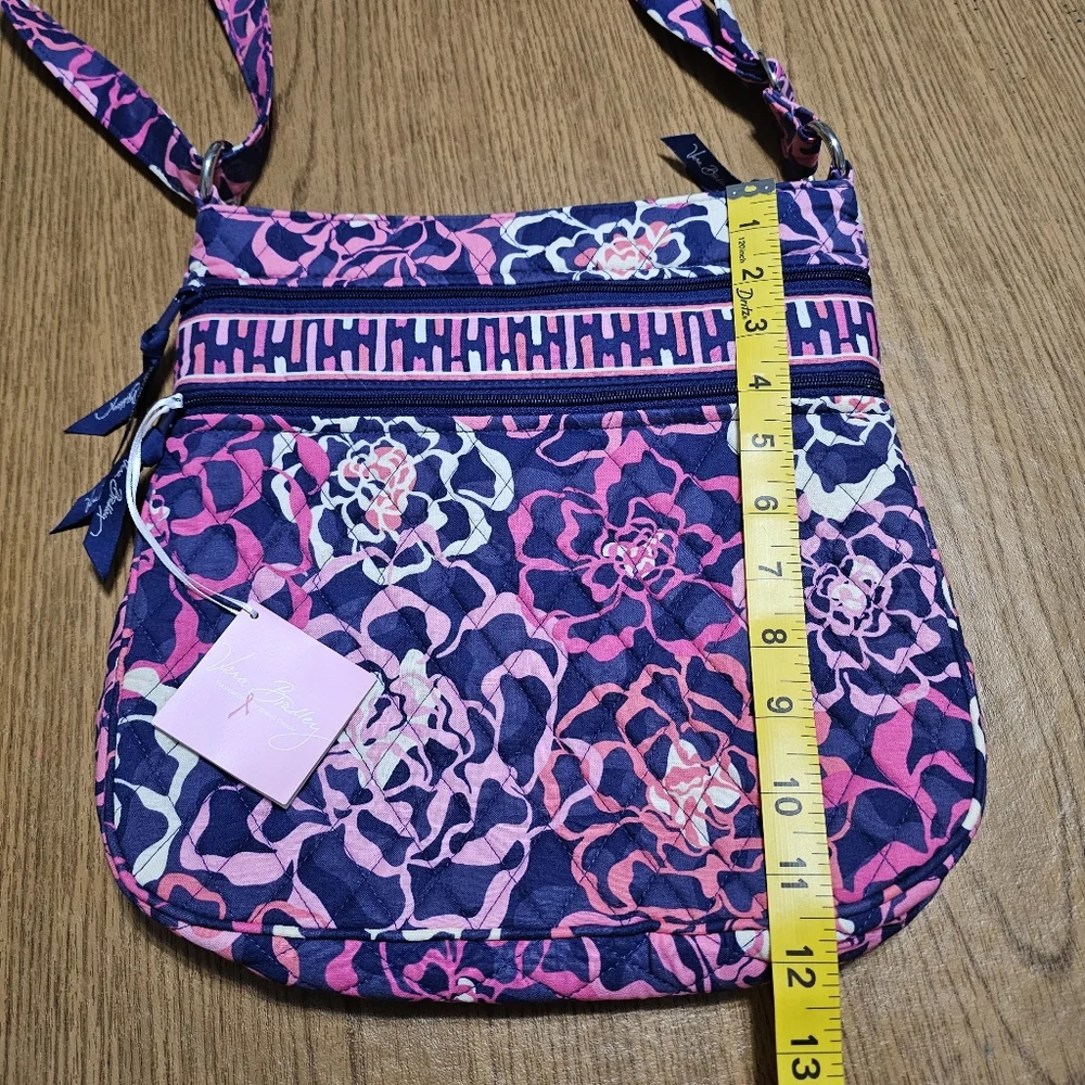 Vintage Vera Bradley Katalina Pink Triple Zip Hipster Bag - Picture 7 of 7